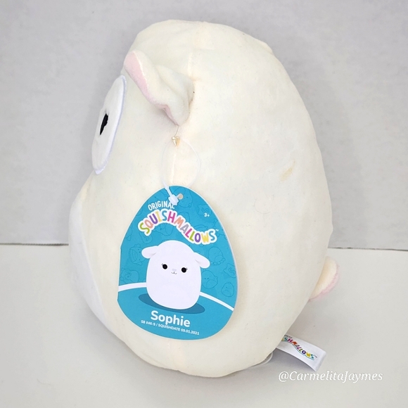 🇨🇦 SOPHIE 🐑 8" White Sheep Lamb Pink Ear Canadian Exclusive Squishmallow NWT - Picture 2 of 8